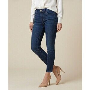 FRAME Le Skinny de Jeanne Crop Jeans Size 26 Lauretta Designer Premium Denim